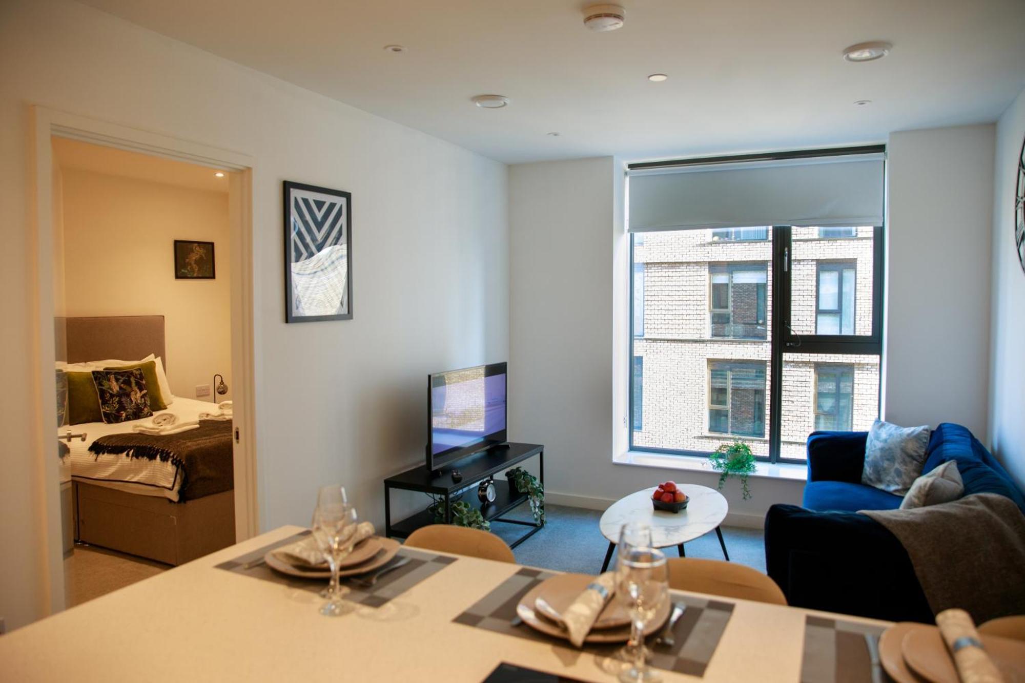 Trafford Suite Modern 1 Bed With Cinema Room 맨체스터 외부 사진