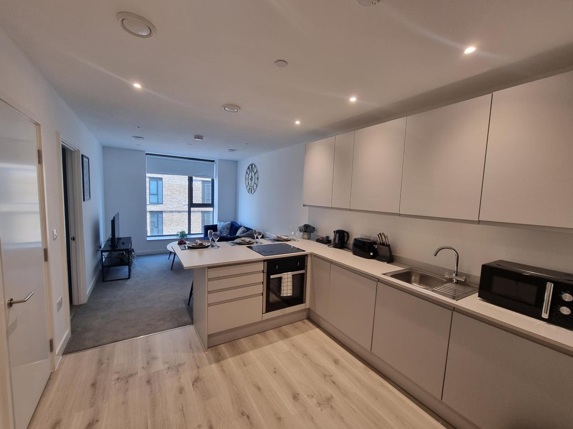 Trafford Suite Modern 1 Bed With Cinema Room 맨체스터 외부 사진